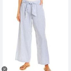 - Beachlunchlounge vertical chambray linen/cotton beachy elastic tie waist…